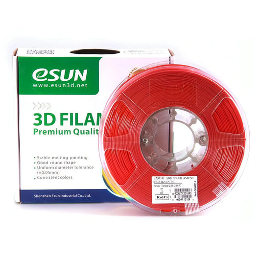 eSUN ABS Red 3D Filament 1.75mm 1kg 3D Print Creativity