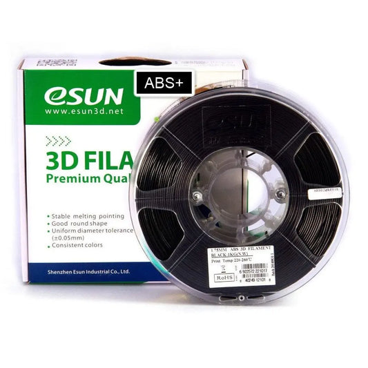 eSUN ABS+ Black 3D Filament 1.75mm 1kg 3D Print Creativity