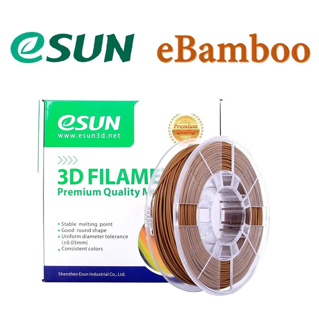 eSUN Bamboo 3D Filament 1.75mm 0.5kg