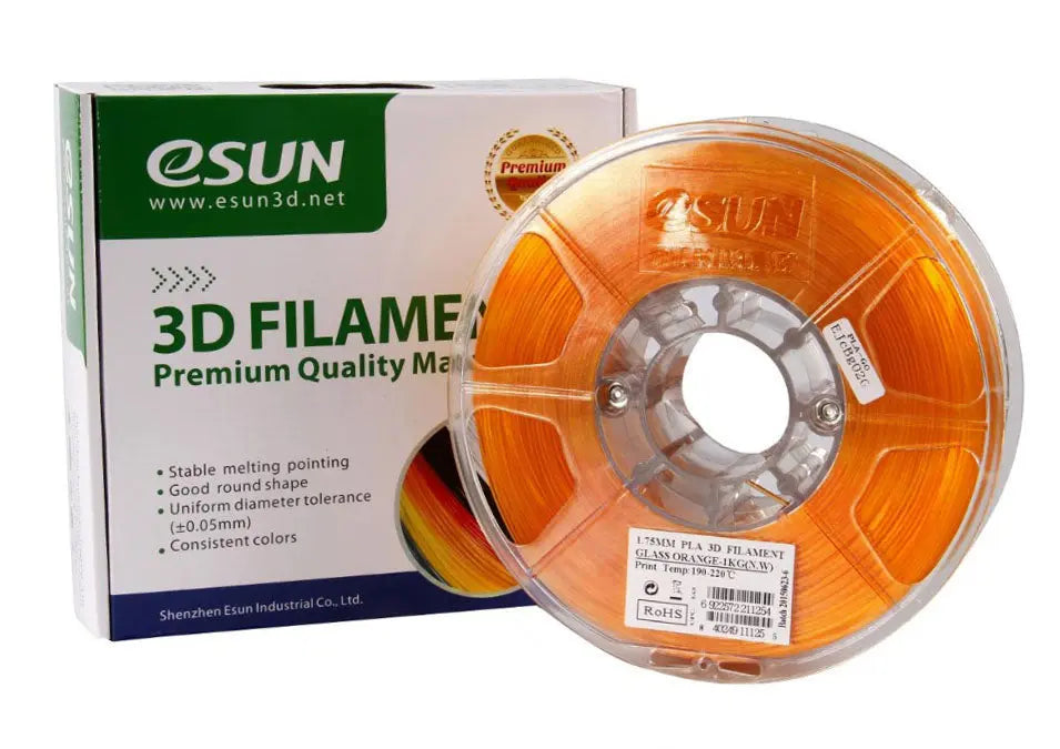 eSUN Glass 3D Filament 1.75mm 1kg - Orange