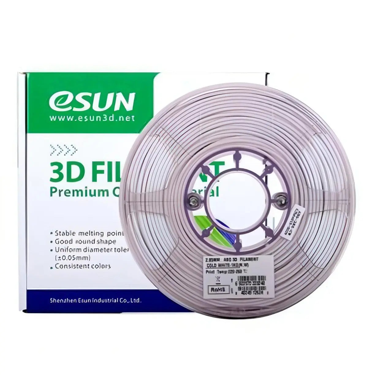 eSUN PLA+ 3D Filament - 2.85mm - 1kg - White - PLA0235