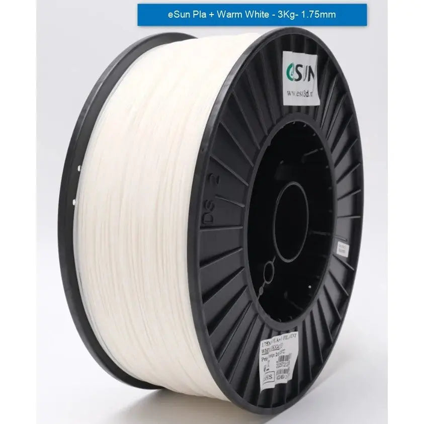 eSUN PLA+ 3D Filament - Warm White - 1.75mm 3kg Roll