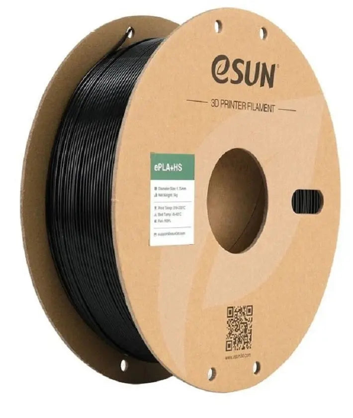 eSUN PLA+ HS 3D Filament - Black - 1.75mm 1kg -