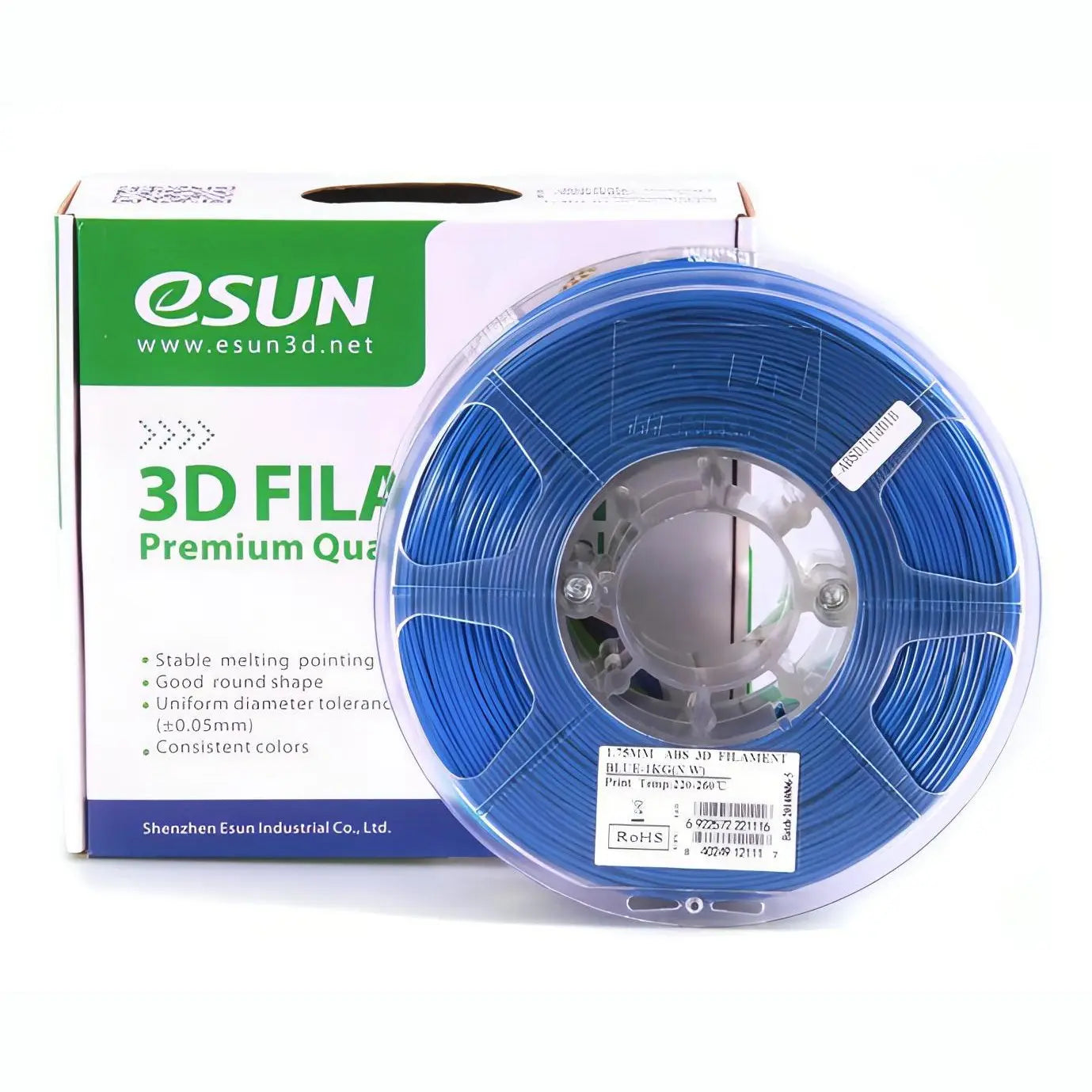 eSun ABS Filament 1.75mm 1kg Colour BLUE 3D Print Creativity