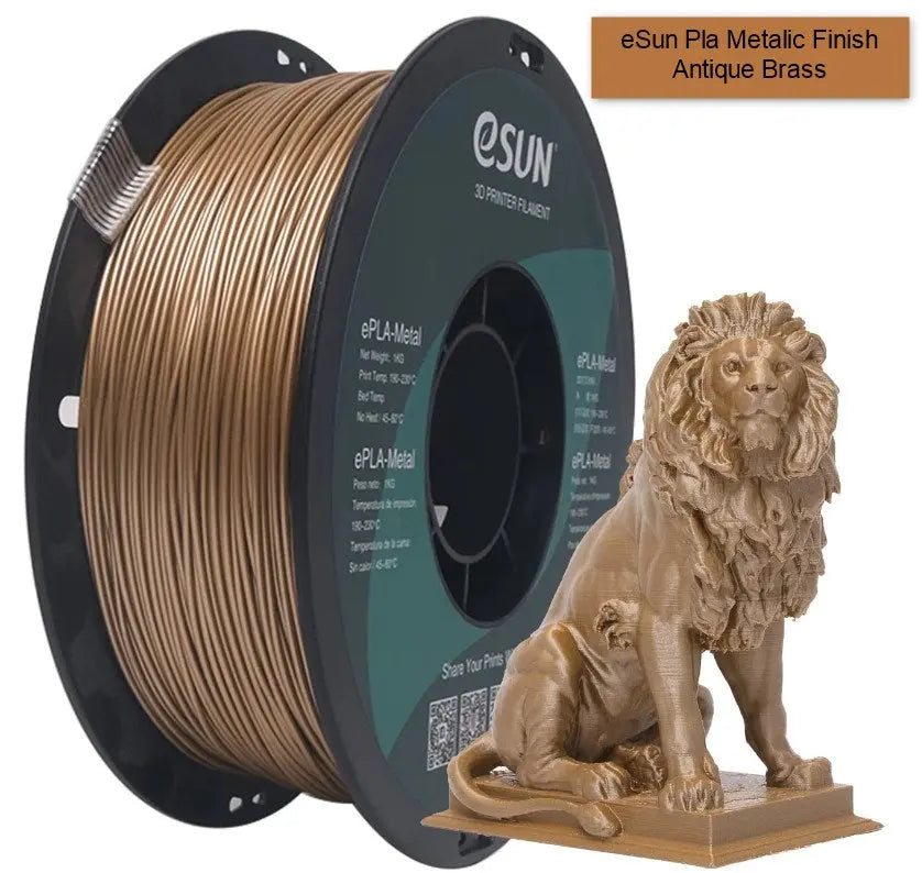 eSun Filament Antique Brass Metallic Finish 3D print filament 1.75mm -1kg
