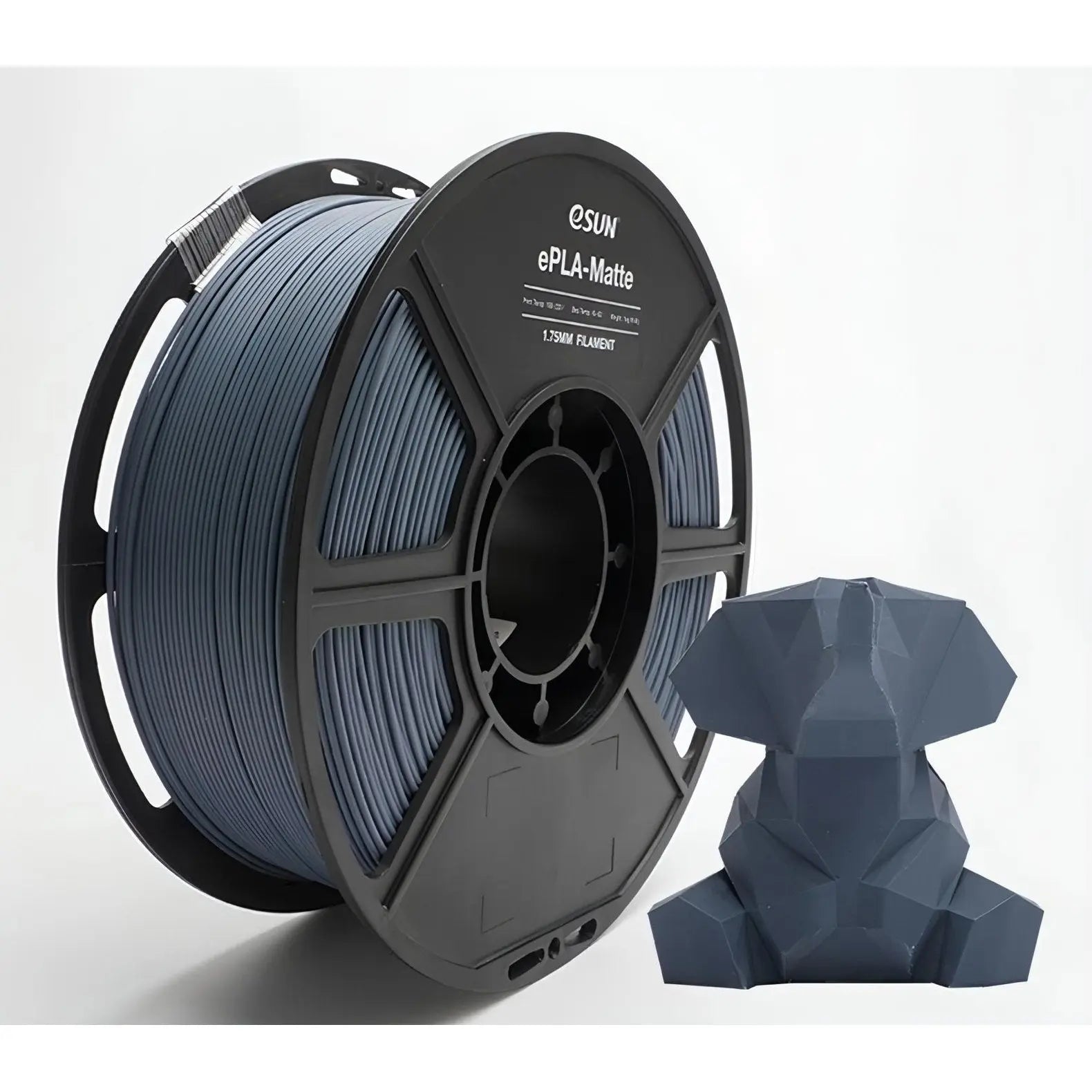 eSun Matte PLA Filament 1.75mm 1kg - Dark Grey