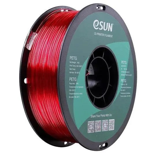 eSun PETG Filament 1.75mm 1kg Colour: Transparent Magenta 3D Print Creativity