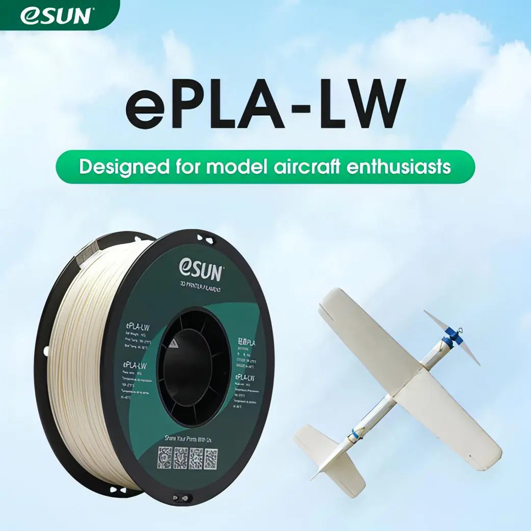 eSun PLA 3D Filament LW Natural 1.75mm 1Kg - Light Weight