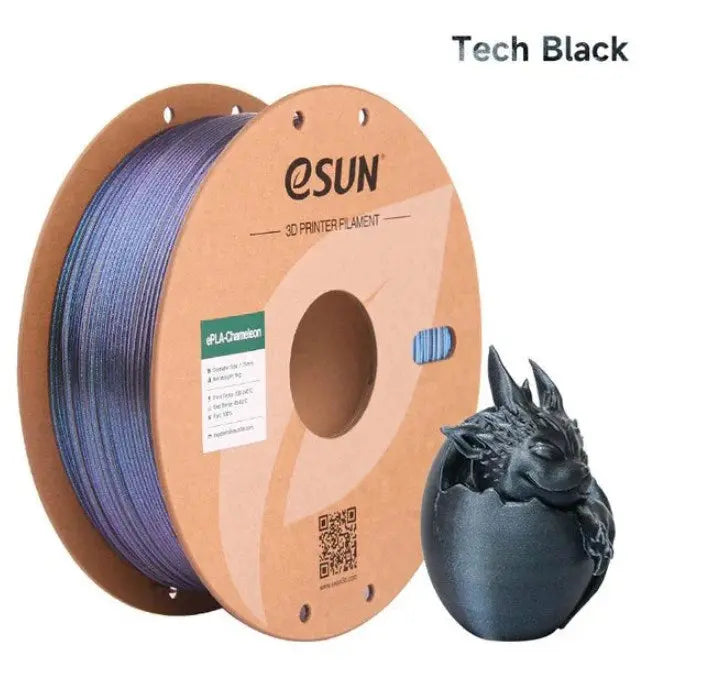 eSun PLA Chameleon Tech Black 3D Print Filament 1.75mm 1kg