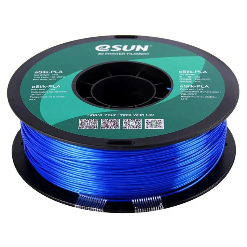 eSun PLA Silk Blue Filament 1.75mm 1kg