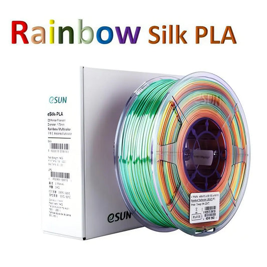 eSun PLA Silk Rainbow 3D Printer Filament 1.75mm 1kg- PLA0169 3D Print Creativity