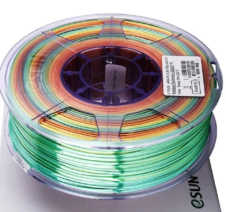 eSun PLA Silk Rainbow 3D Printer Filament 1.75mm 1kg- PLA0169