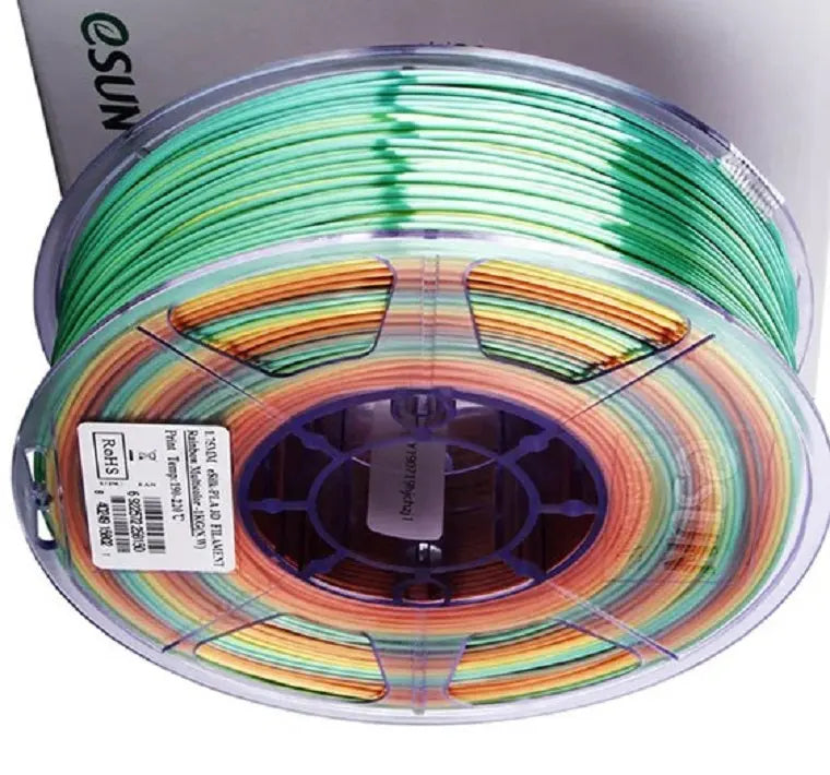 eSun PLA Silk Rainbow 3D Printer Filament 1.75mm 1kg- PLA0169