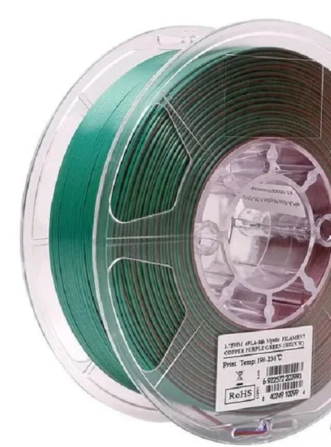 eSun PLA Triple Colour:Copper -Purple-Green- Silk PLA 3D Print Filament 1.75mm 1kg