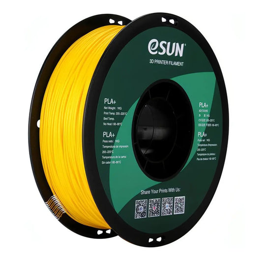eSun PLA+ 3D Filament - Yellow 1.75 mm 1kg - PLA0105 3D Print Creativity