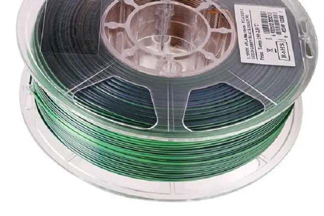 eSun PLa Triple Colour:Gold-Green-Black- Silk PLA 3D Print Filament 1.75mm 1kg