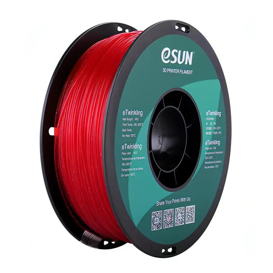 eSun Red eTwinkling Glitter PLA 3D Print Filament 1.75mm 1kg