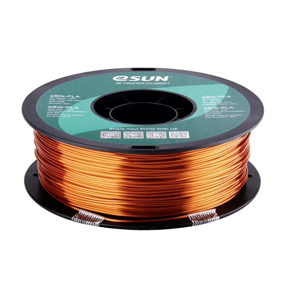 eSun Silk COPPER PLA 3D Print Filament 1.75mm 1kg