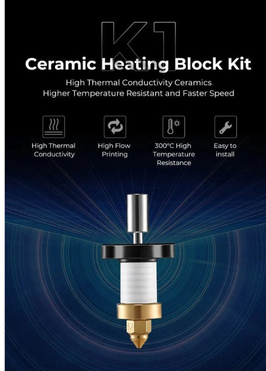 Creality K1/K1 Max Ceramic Heating Block kit
