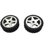Dark Slate Gray Pack of 2 Front Tyres for GT3786 Buggy