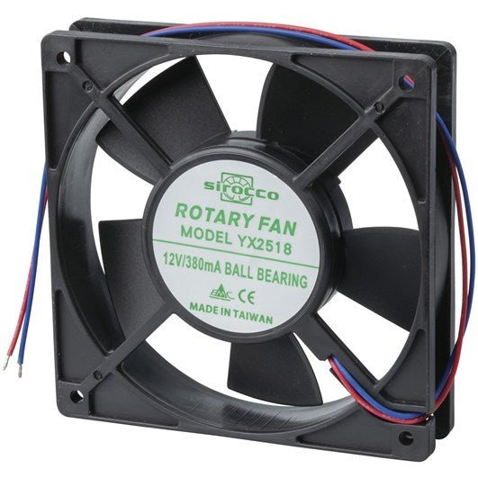Ball Bearing Cooling Fan - 120 x 120mm Thin - 12VDC